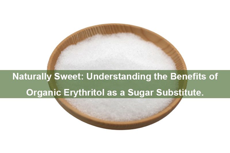 Naturellement sucré : comprendre les avantages de l'érythritol biologique en tant que substitut du sucre. Naturally Sweet: Understanding the Benefits of Organic Erythritol as a Sugar Substitute.