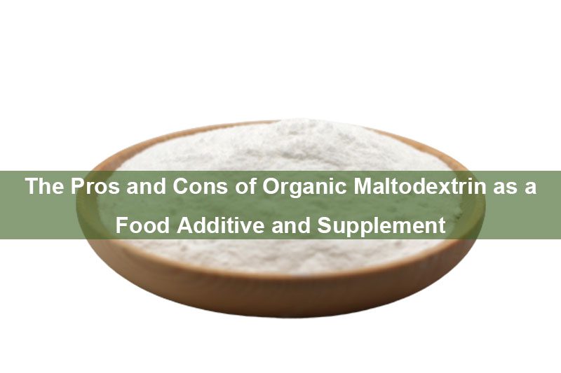 Les avantages et les inconvénients du maltodextrine biologique en tant qu'additif alimentaire et complément nutritionnel. The Pros and Cons of Organic Maltodextrin as a Food Additive and Supplement
