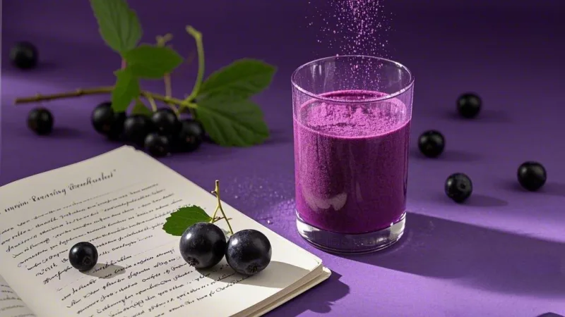 Libérez Le Pouvoir De La Nature Avec La Poudre De Cassis Bio Unlock The Power Of Nature With Organic Black Currant Powder