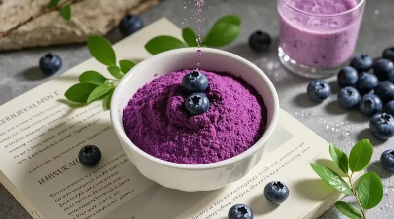 Libérez La Puissance De La Forêt : La Poudre De Myrtille Biologique, Le Cadeau Parfait De La Nature Organic Blueberry Powder, Nature'S Perfect Gift2