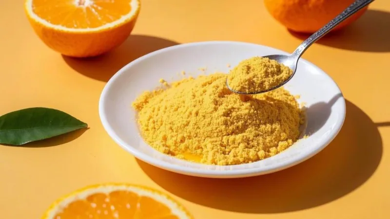 Poudre D'Orange Bio Et Jus : Découvrez Le Concentré Naturel De Vitamine C Pour L'Énergie, L'Immunité Et Une Peau Éclatante Organic Orange Powder