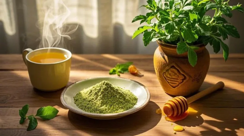 Extrait De Stévia Biologique Et Poudre De Feuilles : Le Doux Secret De La Nature Pour Un Plaisir Sans Culpabilité Et Le Bien-Être Stevia Extract Organic