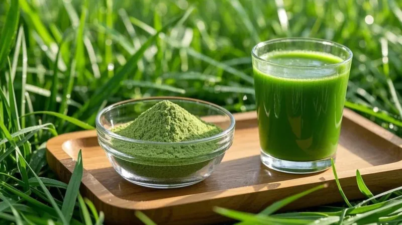 Poudre D'Herbe De Blé Bio Et Poudre De Jus : Le Boost Vert Ultime Pour La Détox, L'Énergie Et Une Santé Éclatante Organic Wheatgrass Juice Powder