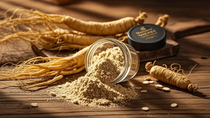 Exhumez La Vitalité Ancestrale : Poudre De Racine De Ginseng Biologique Contre Extrait Contre Frais – Votre Arsenal Adaptogène Organic Fresh Ginseng Powder