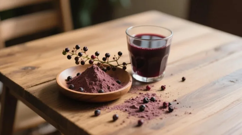 Guide De Consommation Quotidienne De Baies De Sureau : Bienfaits Immunitaires Et Conseils D'Utilisation Sûrs Organic Elderberry Juice Powder &Amp; Organic Elderberry Powder