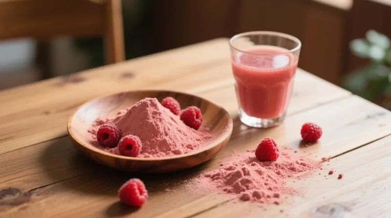 Quels Sont Les Bienfaits De La Poudre De Framboise Rouge ? Poudre De Framboise Biologique Vs. Poudre De Jus Pour La Santé Et L'Éclat Organic Raspberry Powder