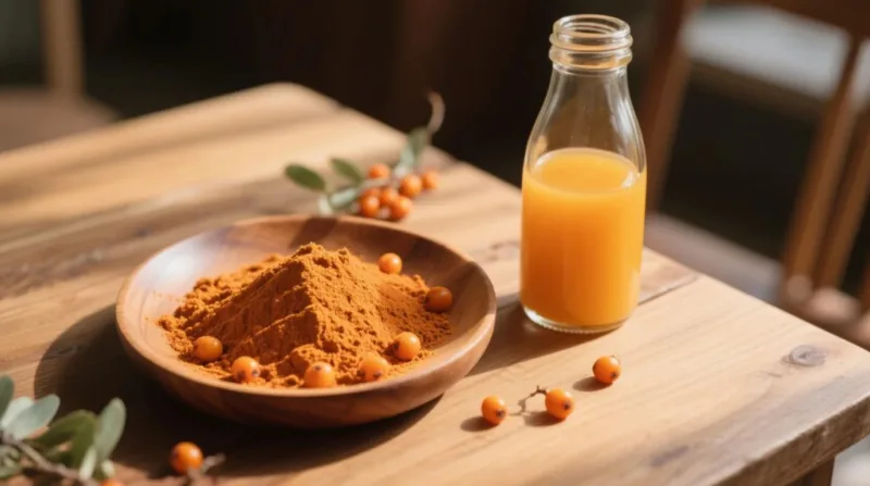 Guide De Sécurité De L’Argousier : Comprendre Les Risques Et Effets Secondaires Potentiels Organic Sea Buckthorn Juice Powder