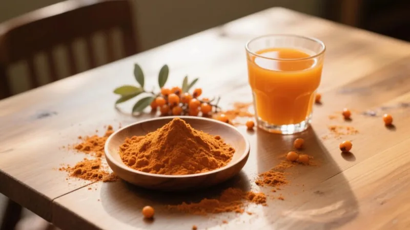 Que Fait L’argousier Pour Votre Corps ? Le Double Pouvoir De La Poudre D’argousier Biologique Et De La Poudre De Jus Organic Sea Buckthorn Powder &Amp; Juice