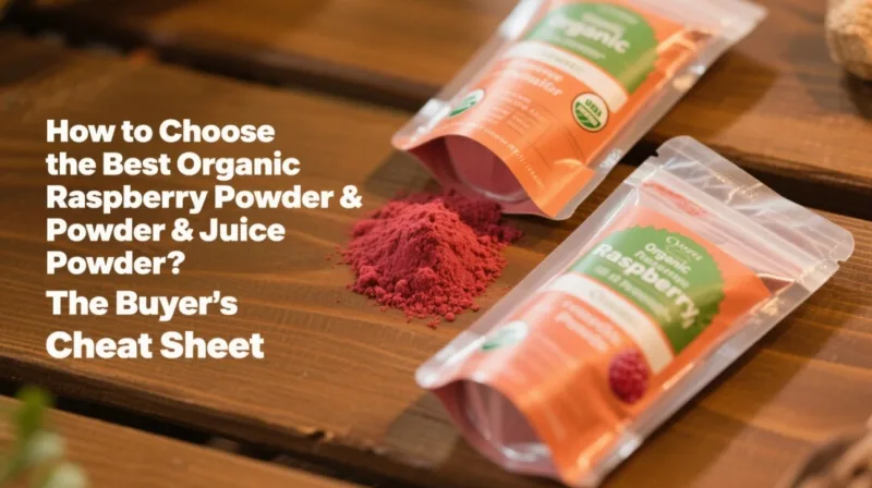 Comment Choisir La Meilleure Poudre De Framboise Biologique Et Poudre De Jus ? La Fiche Mémo De L’acheteur How To Choose The Best Organic Raspberry Powder &Amp; Juice Powder