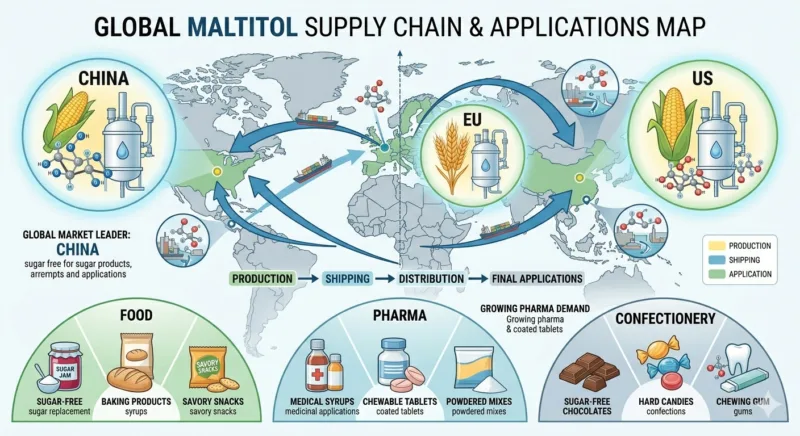 Taille Du Marché Du Maltitol, Approvisionnement Et Guide D’Achat Pour Les Acheteurs B2B Maltitol Market Size, Sourcing, And Procurement Guide For B2B Buyers