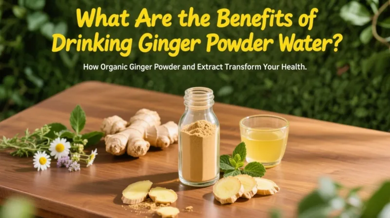 Quels Sont Les Bienfaits De L'Eau De Gingembre En Poudre ? Comment La Poudre Et L'Extrait De Gingembre Bio Transforment Votre Santé What Are The Benefits Of Drinking Ginger Powder Water
