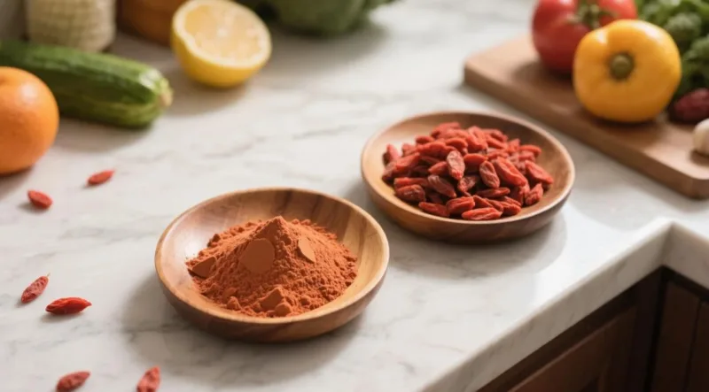 Découvrez La Puissance De La « Baie Du Bonheur » : Pourquoi Le Goji Bio Est Votre Essentiel Bien-Être ! Organic Goji Powder &Amp; Berry