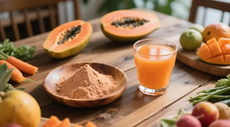 Envie D’une Touche Tropicale Avec Un Coup De Pouce Digestif ? Découvrez Les Poudres De Papaye Biologique ! Organic Papaya Powder &Amp; Juice