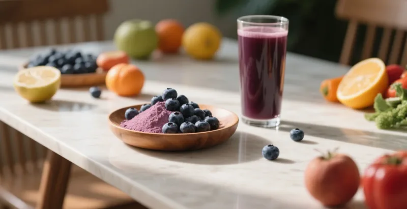 Comment La Poudre De Myrtille Bio Peut Augmenter Votre Apport Quotidien En Antioxydants Organic Blueberry Juice Powder