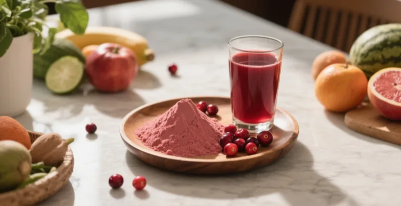 Pourquoi La Poudre De Canneberge Biologique Est L'Ingrédient Superalimentaire Idéal Pour Les Boissons Fonctionnelles Organic Cranberry Powder &Amp; Juice