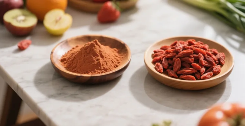 Pourquoi Choisir Des Baies De Goji Séchées Biologiques Pour Un Soutien Antioxydant Quotidien ? Organic Goji Powder &Amp; Berries
