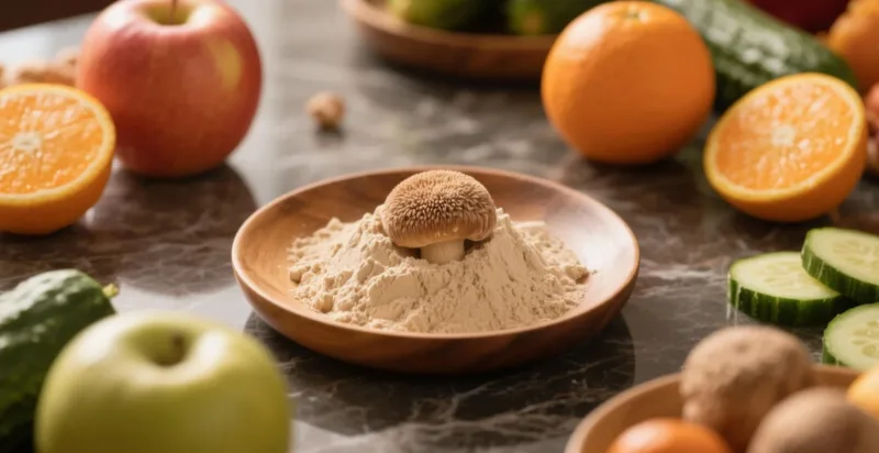 Poudre De Crinière De Lion Pour La Santé Du Cerveau : Soutien Cognitif Naturel Organic Lion'S Mane Powder