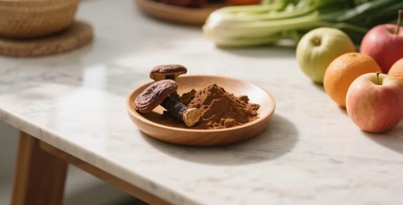 Extrait De Reishi Pour La Santé Immunitaire : Un Soutien Naturel De Défense Par Les Champignons Organic Reishi Mushroom Powder