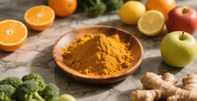 Découvrez Les Bienfaits Secrets De La Poudre D'Extrait De Curcuma Bio Pour Le Soutien Immunitaire Organic Turmeric Powder