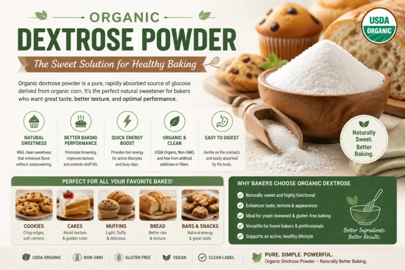 Poudre De Dextrose Biologique : La Solution Sucrée Pour Une Pâtisserie Saine Organic Dextrose Powder The Sweet Solution For Healthy Baking