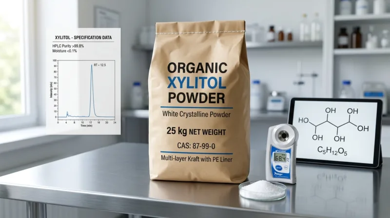 Guide Technique De La Poudre De Xylitol : Normes De Pureté Et Applications Édulcorantes Organic Xylitol Powder Technical Specifications And Formulation Guide — Purity, Applications, And Sweetener Comparison