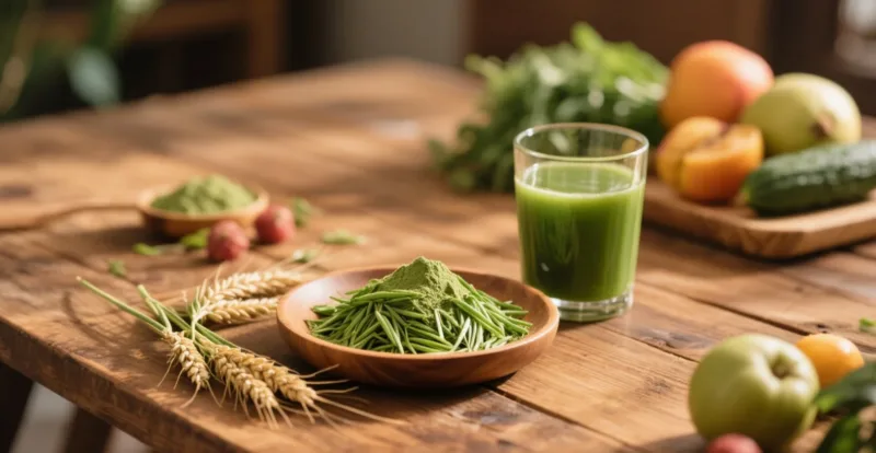Pourquoi Choisir La Poudre D'Herbe D'Orge Biologique ? Un Superaliment Naturel Pour Le Bien-Être Quotidien Organic Barley Grass Powder &Amp; Juice