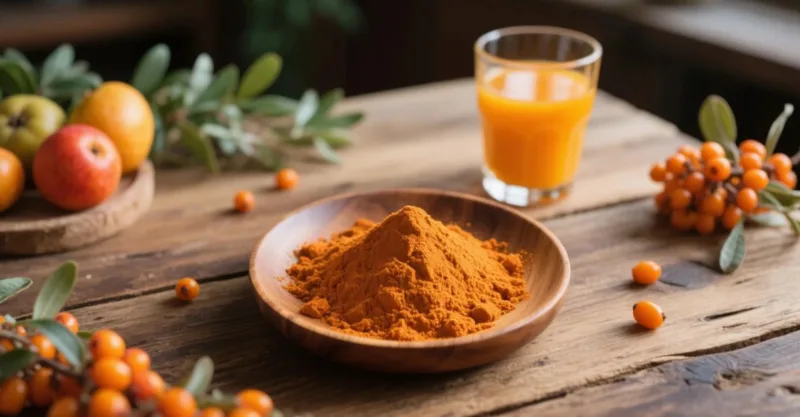 Pourquoi La Poudre D'Argousier Bio Est-Elle Considérée Comme Un Superaliment Pour Votre Santé Quotidienne ? Organic Sea Buckthorn Powder