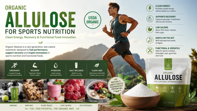 Poudre D'Allulose Bio Pour La Nutrition Sportive : Énergie Propre, Récupération Et Innovation Alimentaire Fonctionnelle Organic Allulose For Sports Nutrition Clean Energy, Recovery &Amp; Functional Food Innovation