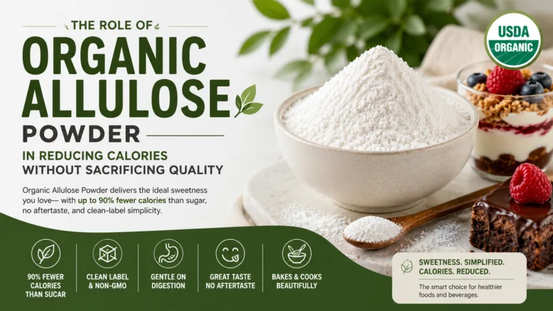 Le Rôle De La Poudre D'Allulose Biologique Dans La Réduction Des Calories Sans Sacrifier La Qualité The Role Of Organic Allulose Powder In Reducing Calories Without Sacrificing Quality