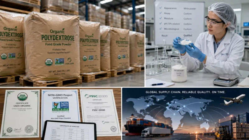 Guide D'Approvisionnement B2B Du Polydextrose Biologique : Stratégie De Marché Et Sourcing Stratégique Organic Polydextrose B2B Procurement Guide Market Strategy And Strategic Sourcing