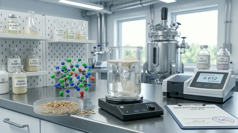 Protéine De Riz Biologique : Guide Technique Sur L'Extraction Enzymatique Et Les Applications Pour Les Fabricants Organic Rice Protein Technical Specifications, Enzyme Extraction Processing, And Formulation Guide