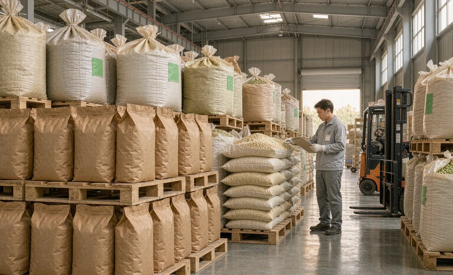 Un Service Entrepôt D'Ingrédients Bio Sourcés