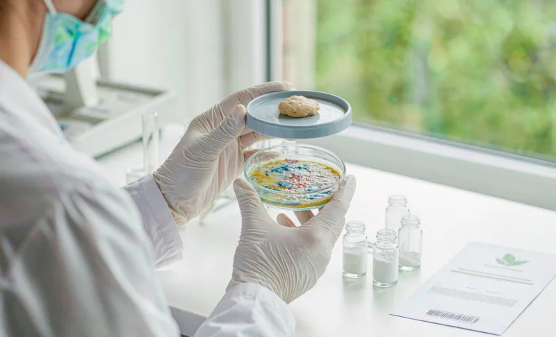 Écoulement De La Poudre De Dextrose Bio